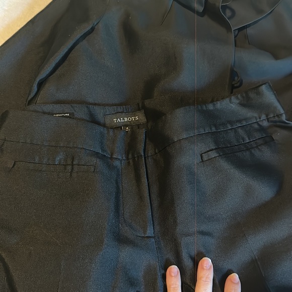 Talbots Silk Suit Set Small Doris Day Retro - Picture 8 of 9